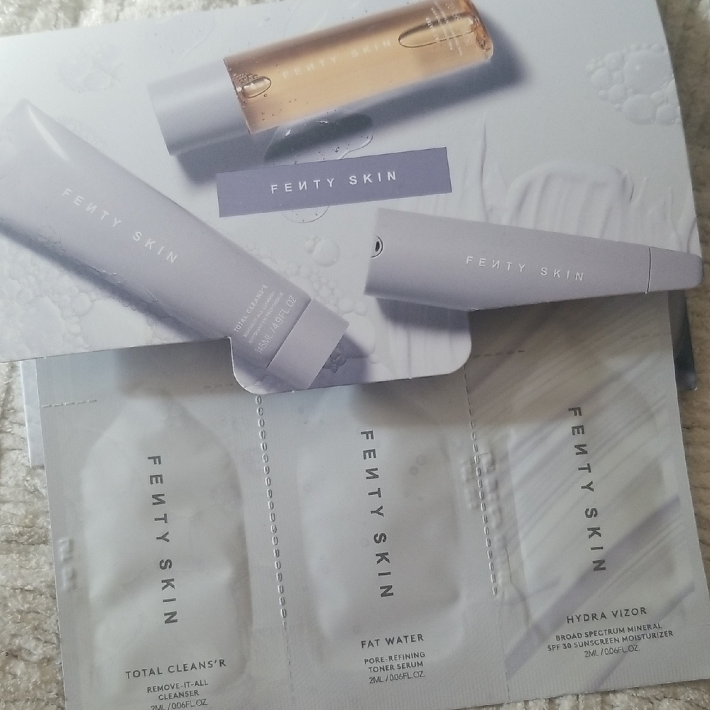 4/25 bundle item. Fenty Skin Sample Pack